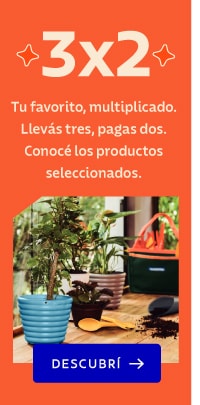3x2 Tu favorito, multiplicado. Llevás tres, pagas dos. Conocé los productos seleccionados. DESCUBRÍ ➔